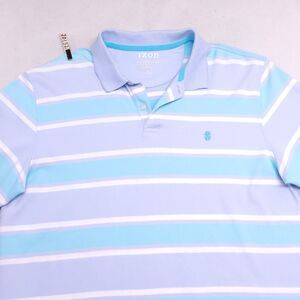 IZOD Short Sleeve Pullover Polo Shirt Adult Mens Size Extra Large XL Blue